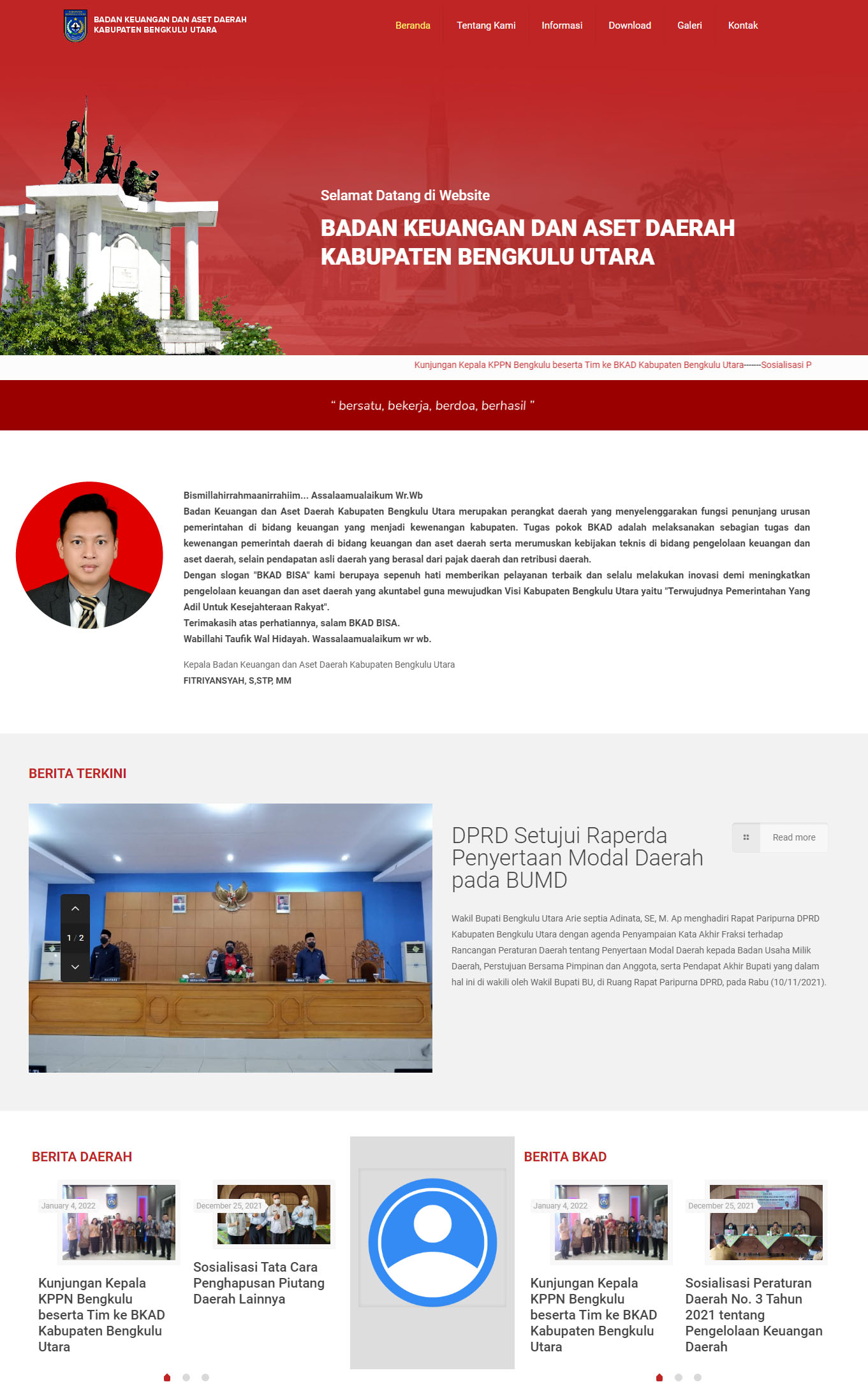web bkad bengkut