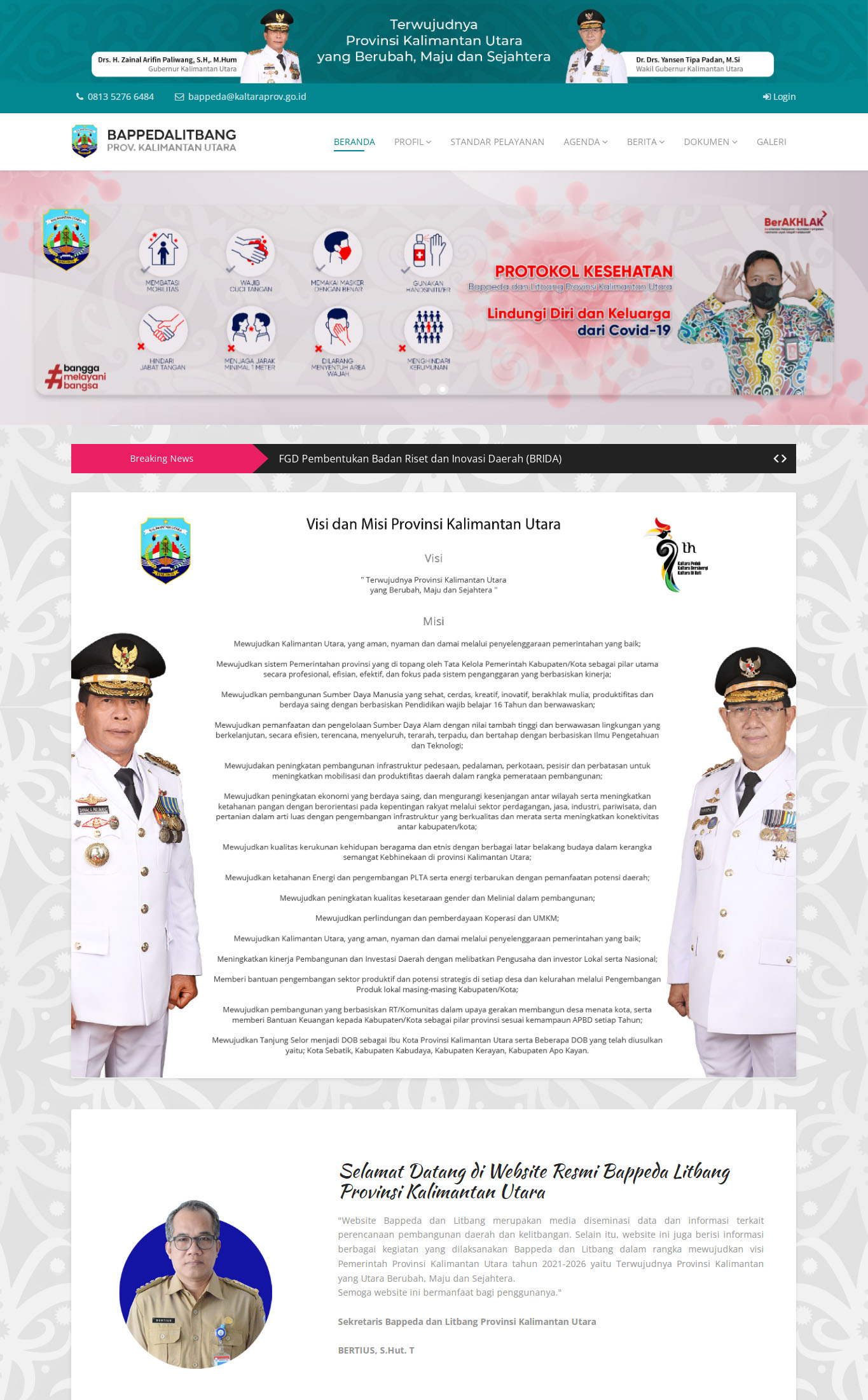 website bappedalitbang prov.kaltara1